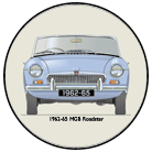 MGB Roadster (disc wheels) 1962-64 Coaster 6